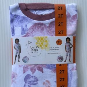 Burt's Bees Kids Lavender and White Pajama Set